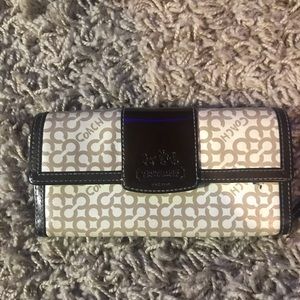 COACH OP Tan and Brown Wallet